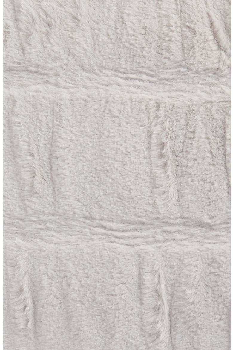 Pintuck Faux Fur Accent Pillow, Alternate, color, GREY VAPOR