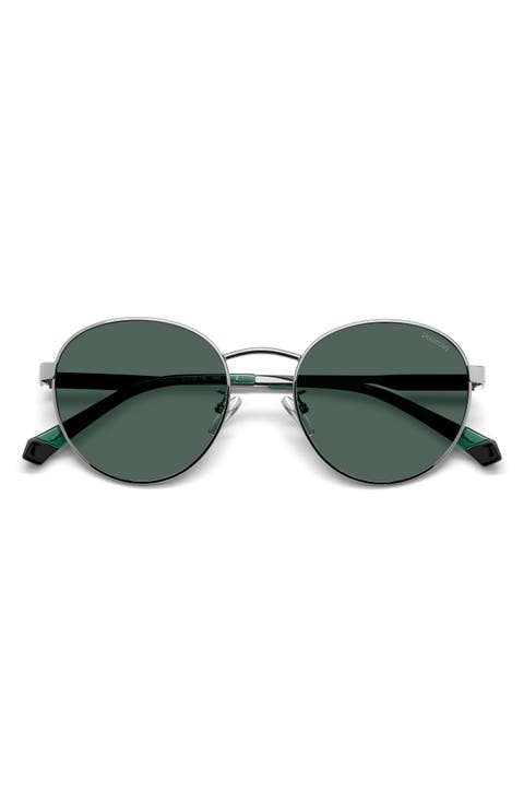 52mm Polarized Round Sunglasses