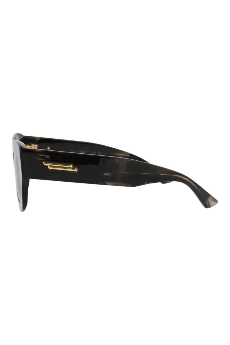 50mm Polarized Square Sunglasses, Alternate, color, BLACK BLACK BROWN