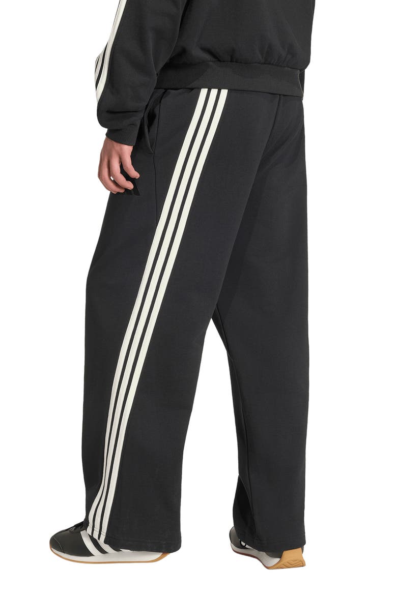 Kit 3-Stripes Wide Leg Pants, Alternate, color, BLACK/ OFF WHITE