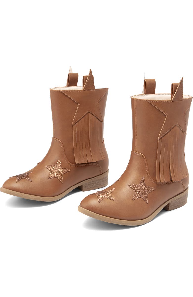 DREAM PAIRS Kids' Western Boot, Alternate, color, Camel