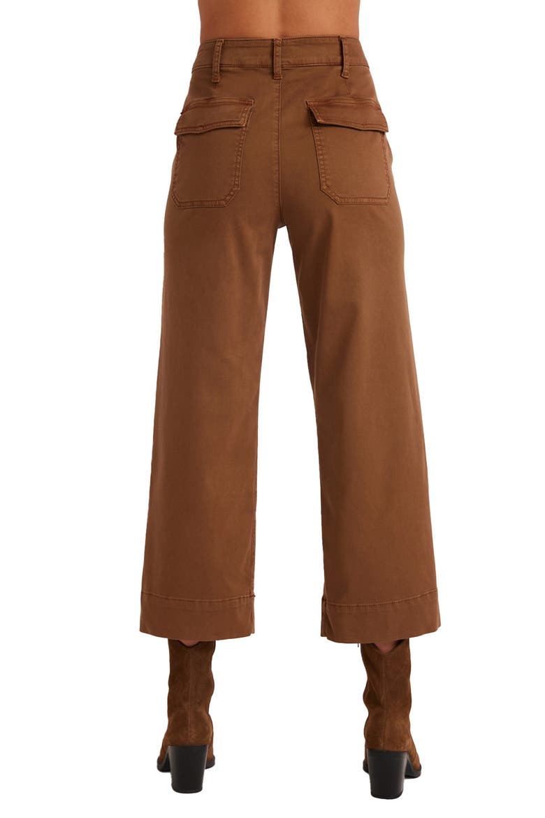 Sofia Wide Leg Crop Pant, Alternate, color, SPICED BROWN