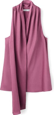 MANGO Scarf Crinkle Satin Top