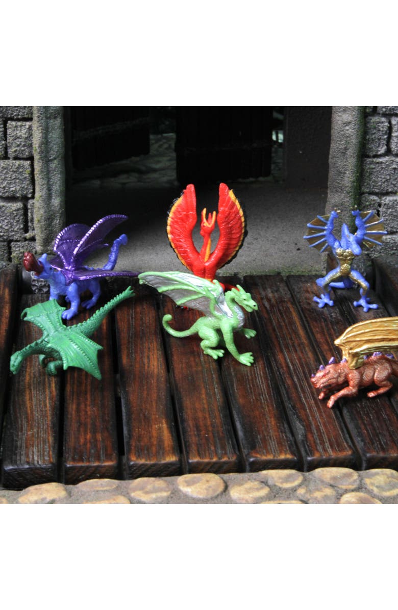 Safari Ltd. Lair of the Dragons Collection 1 Designer TOOB- contains 6 Mini Figurines, Alternate, color, NO COLOR