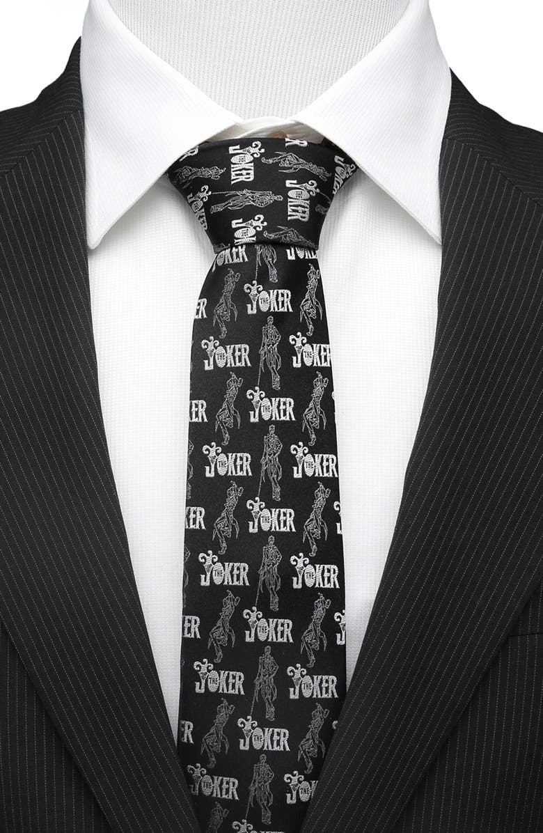 Cufflinks, Inc. Joker Pose Silk Tie, Alternate, color, 