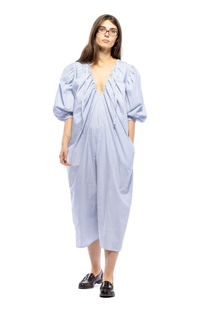 Toit Volant Yvonne Dress, Alternate, color, Blue & White Stripes