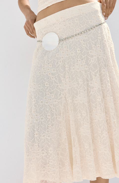 Marta Lace Midi Skirt