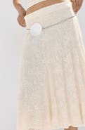 MANGO Marta Lace Midi Skirt