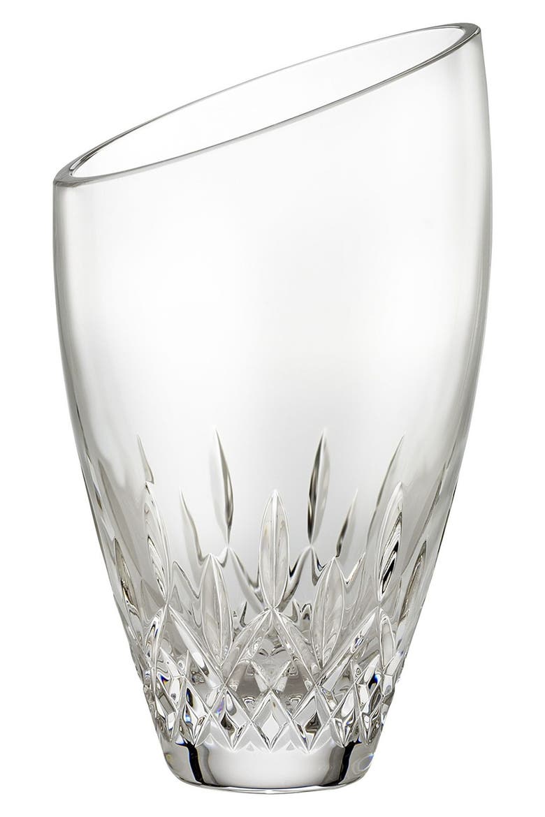 'Lismore Essence' Lead Crystal Vase, Alternate, color, CLEAR