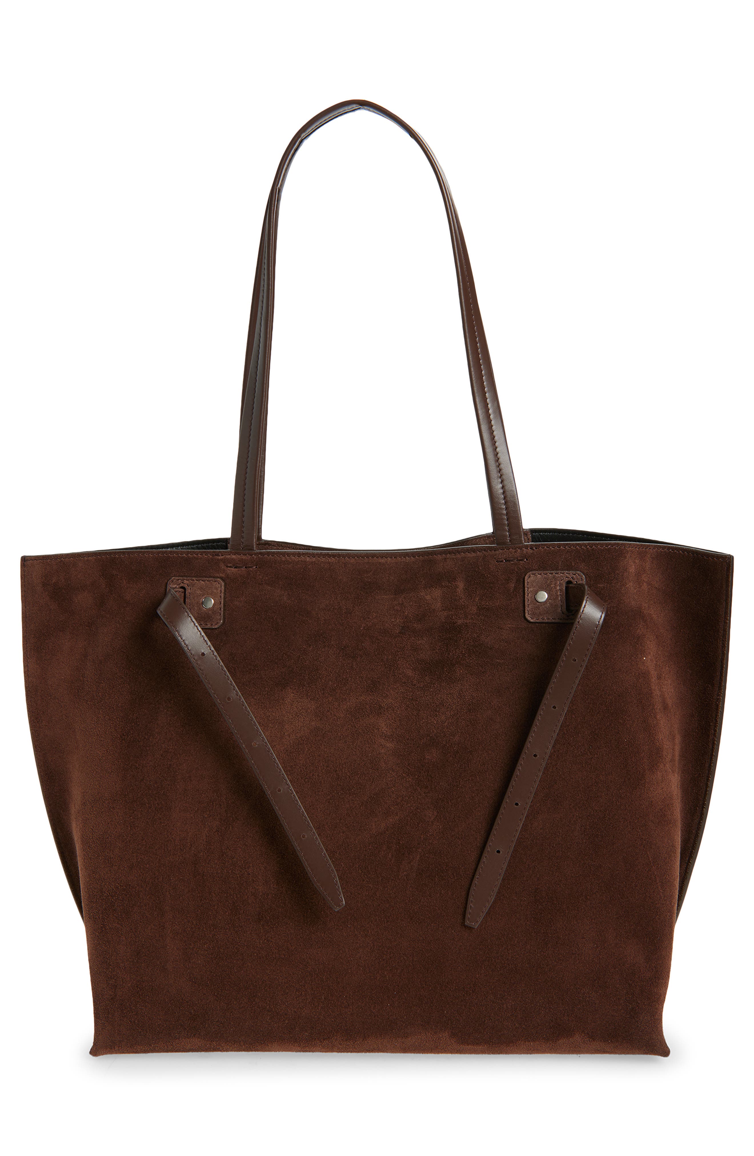 Proenza Schouler Days Suede Tote, Alternate, color, Chocolate