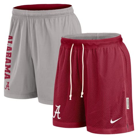 Men's Nike Crimson/Gray Alabama Crimson Tide Courtside Standard Issue Dri-FIT Reversible Shorts