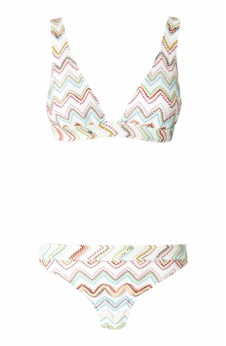 Missoni 3d Lamé Zigzag Bikini, Alternate, color, Multicoloured