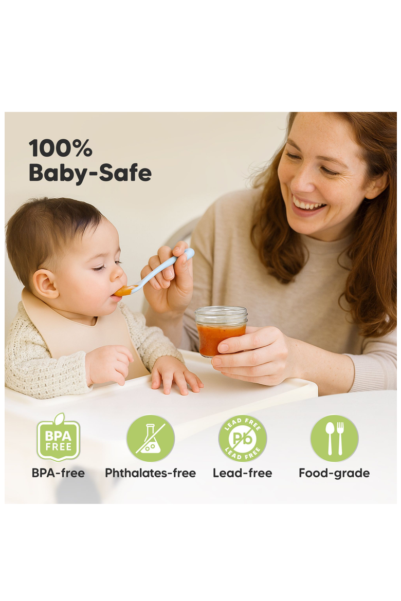 12-Pack Prep Jars Baby Food Storage Glass Containers, Alternate, color, Nord