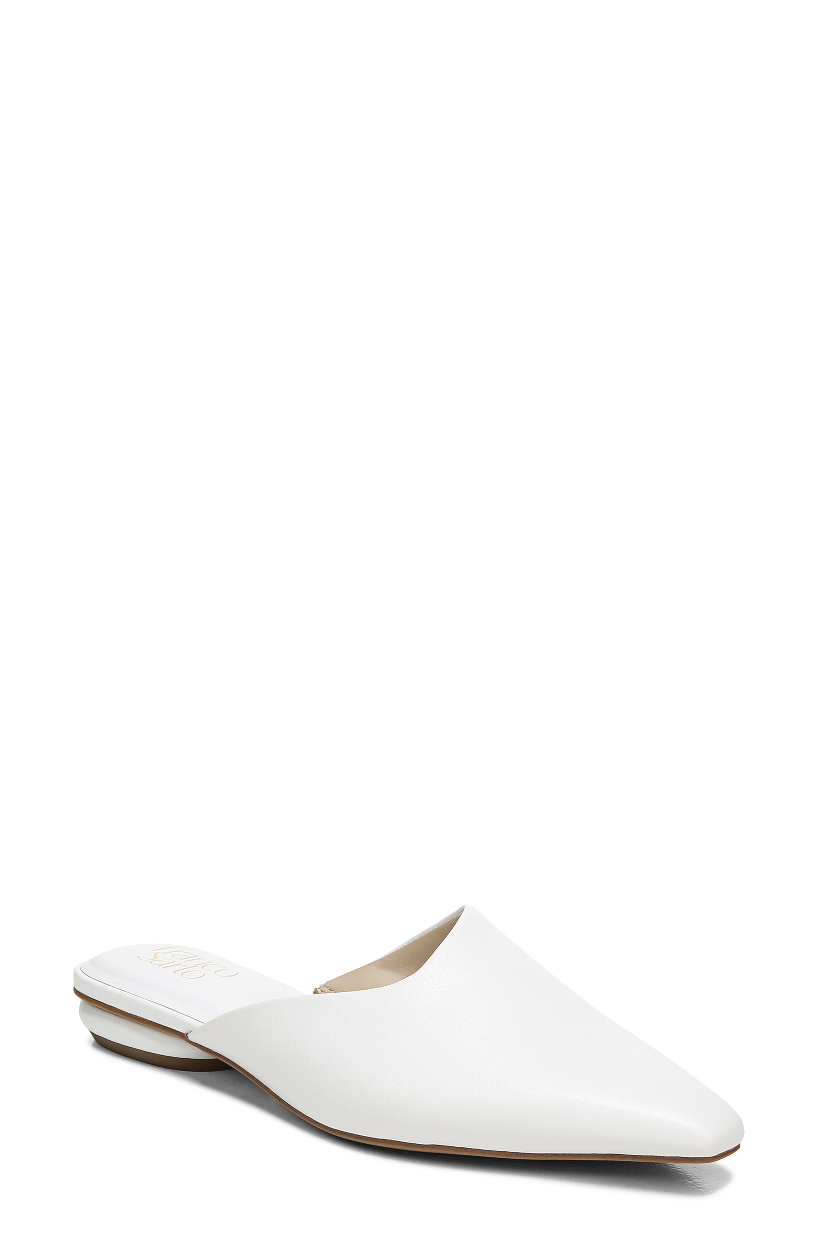 Bridget 2 Mule, Main, color, WHITE LEATHER