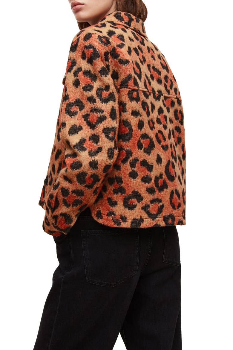 Honor Leopard Print Jacket, Alternate, color, BROWN