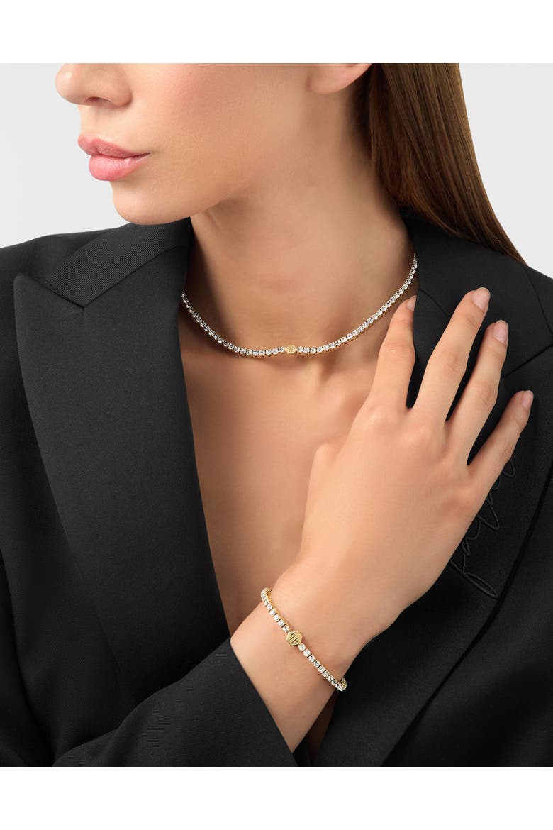 Bracelet Plein Tennis Royal Women, Alternate, color, gold+crystal