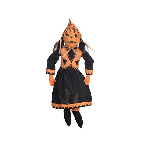 Paige Pumpkin Halloween Art Doll Figurine