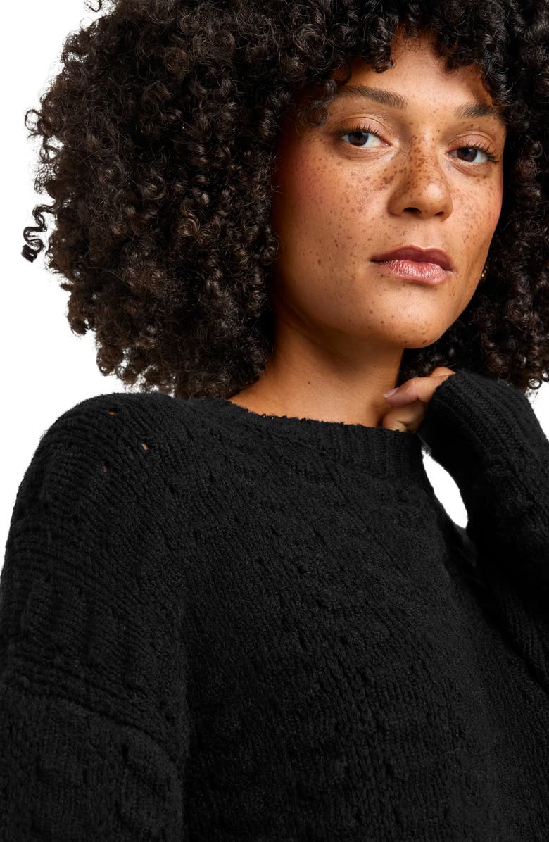 Splendid Candace Texture Crewneck Sweater, Alternate, color, 