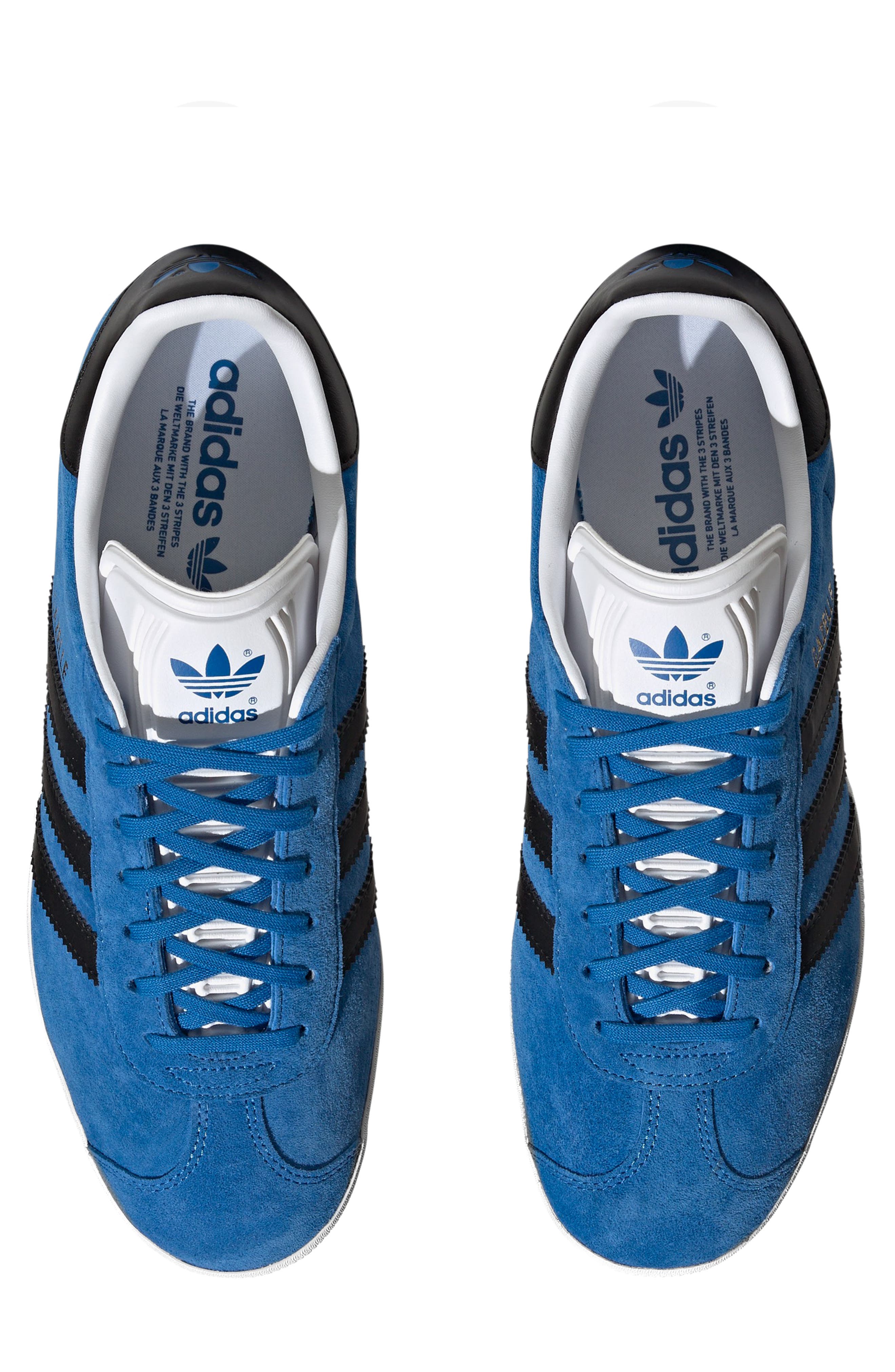 Gazelle Indoor Sneaker, Alternate, color, BLUE/ BLACK/ WHITE