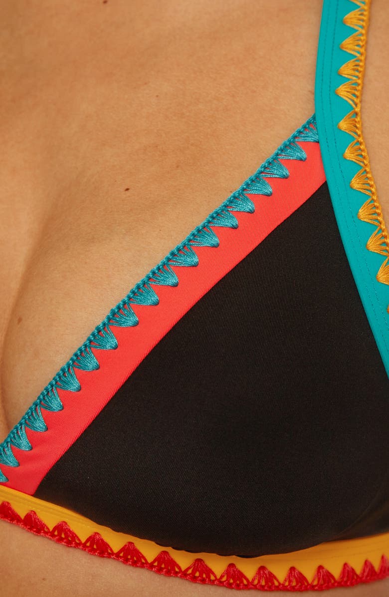 Lucky Brand Avila Halter Bikini Top, Alternate, color, Black