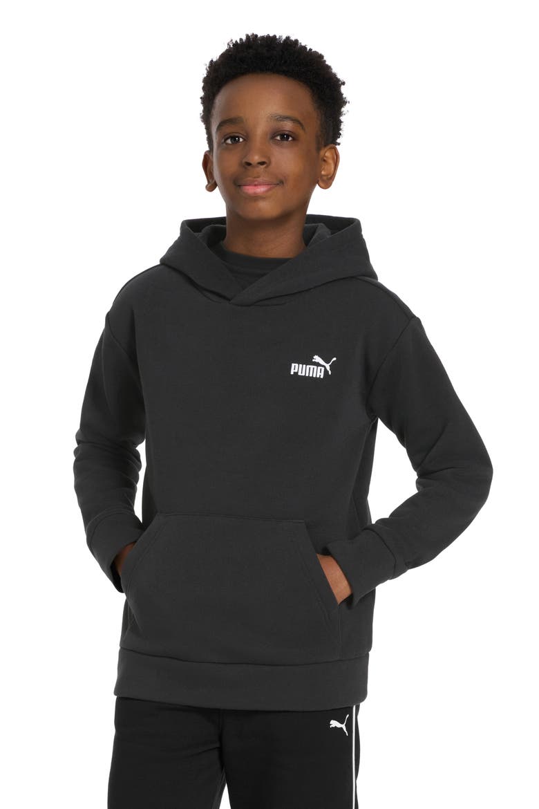Kids' Essential Basics Fleece Pullover Hoodie, Alternate, color, BLACK