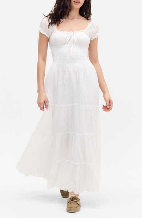 Sienna Smocked Cotton Maxi Dress