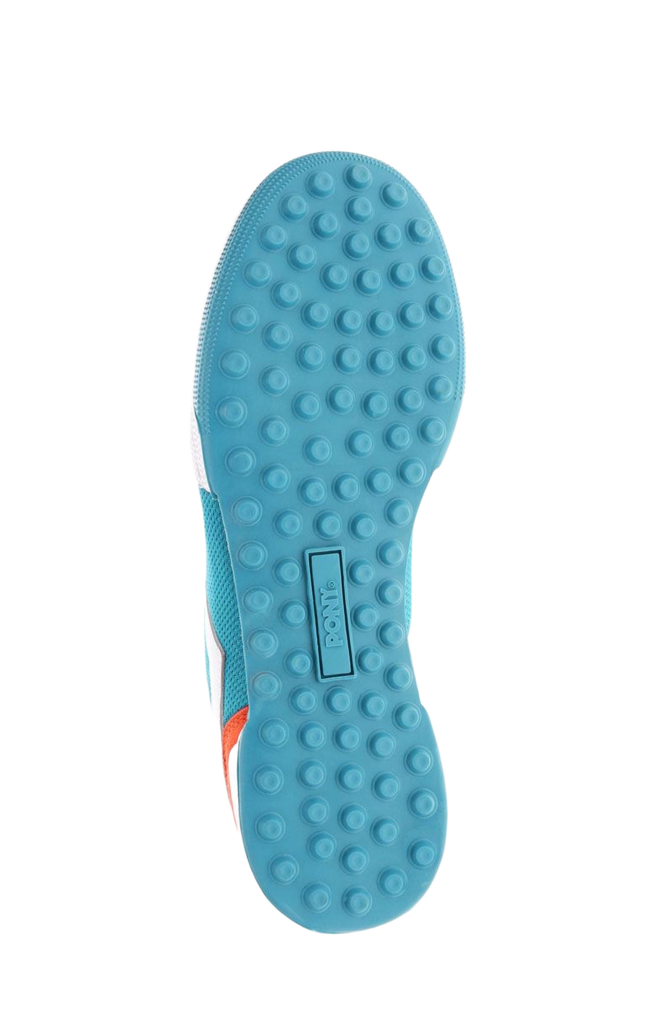 Linebacker Archive Sneakers, Alternate, color, Aqua/Orange