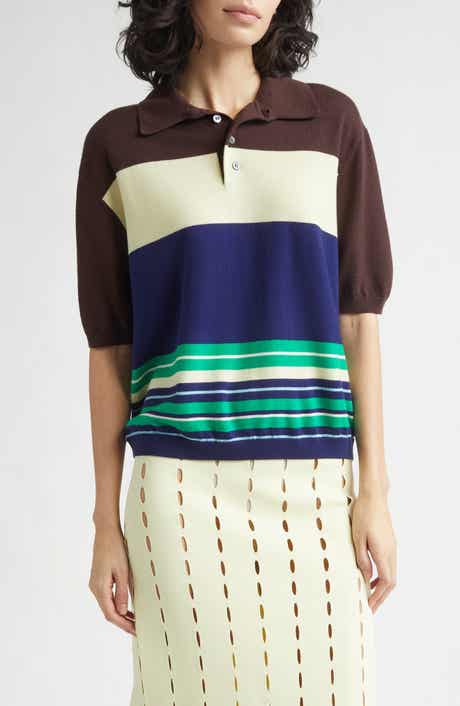 Luke Stripe Merino Wool Polo