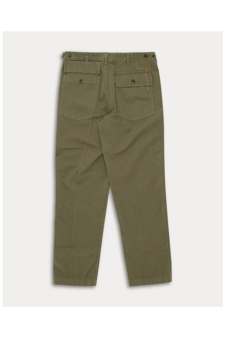 Newfatigue Herringbone Cotton Trousers, Alternate, color, Sage Green