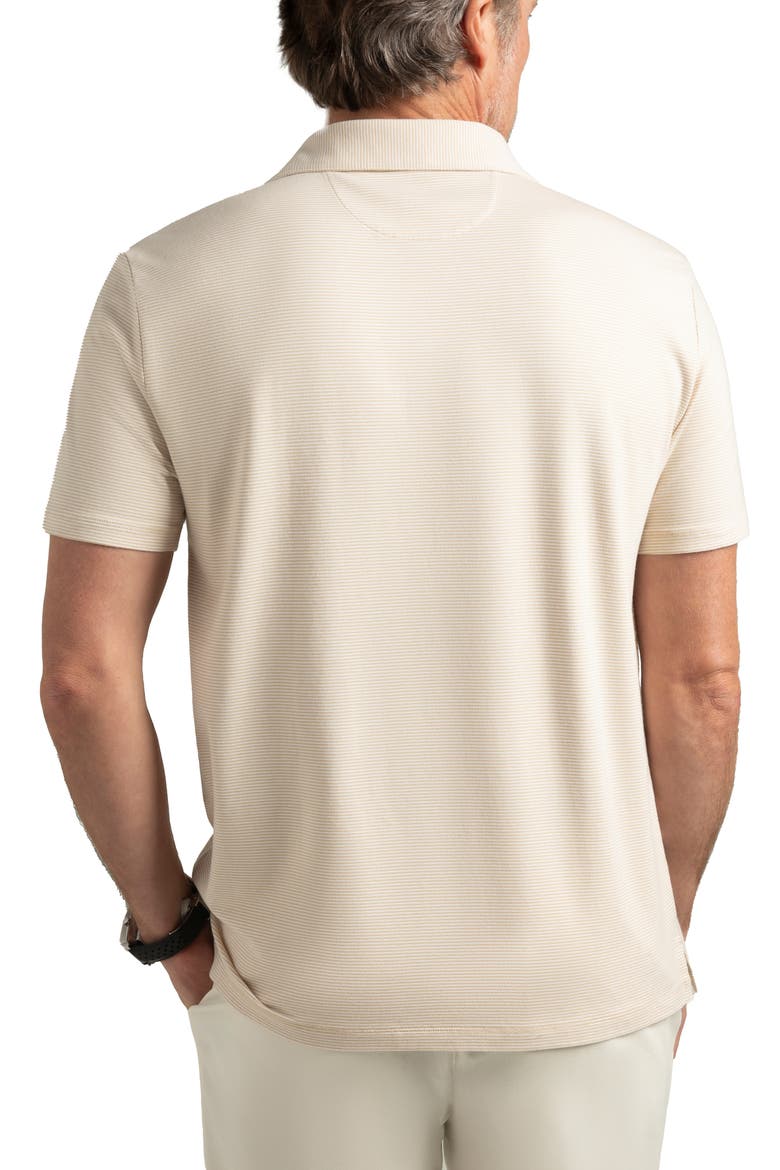 Pinehurst Classic Fit Cotton Blend Golf Polo, Alternate, color, KHAKI / WHITE
