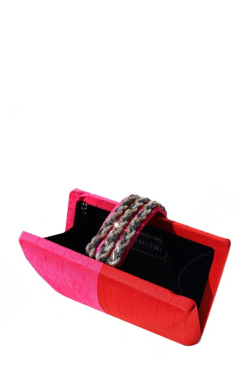 Simitri Color Block Braided Clutch