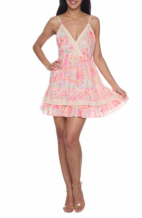 RANEES Paisley Minidress