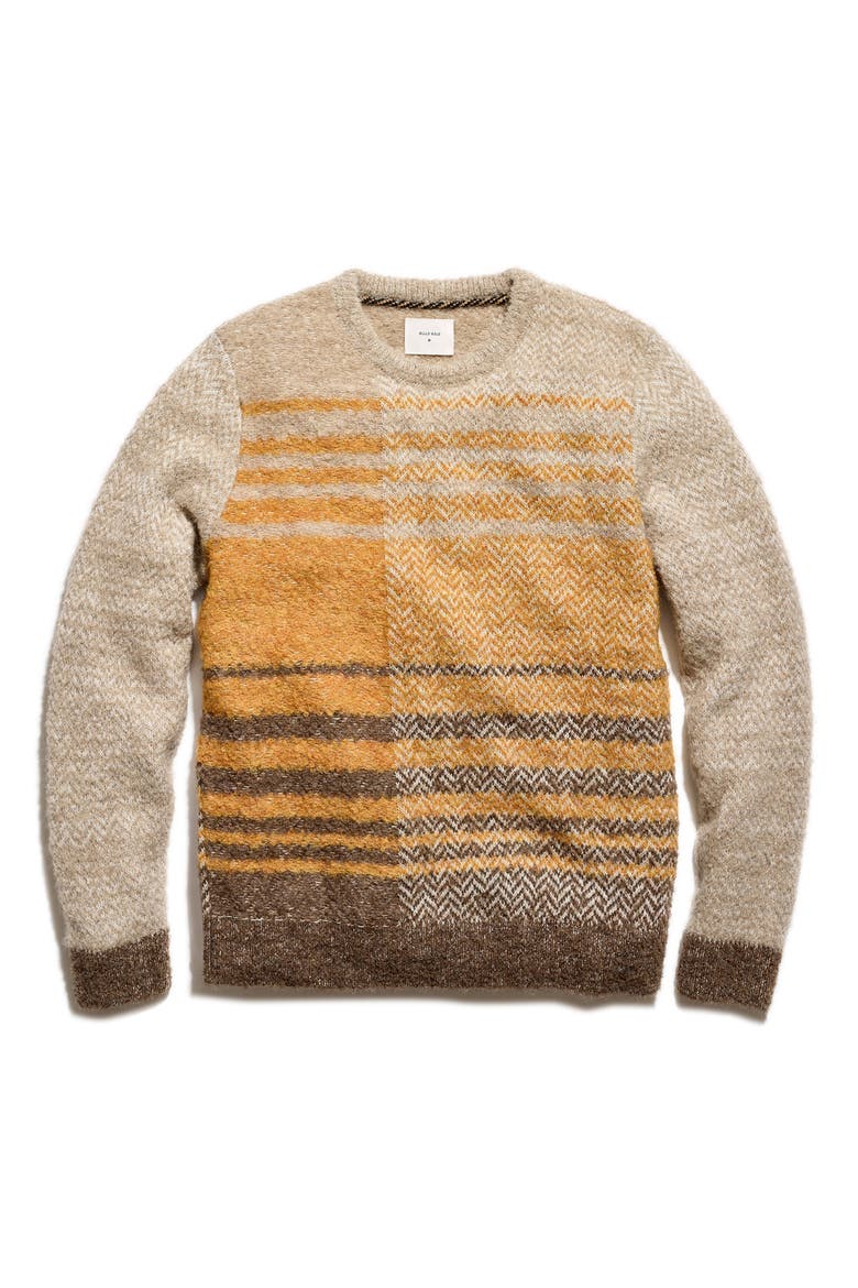 Boucl Archive Plaid Crewneck Sweater, Alternate, color, SCOTCH MULTI