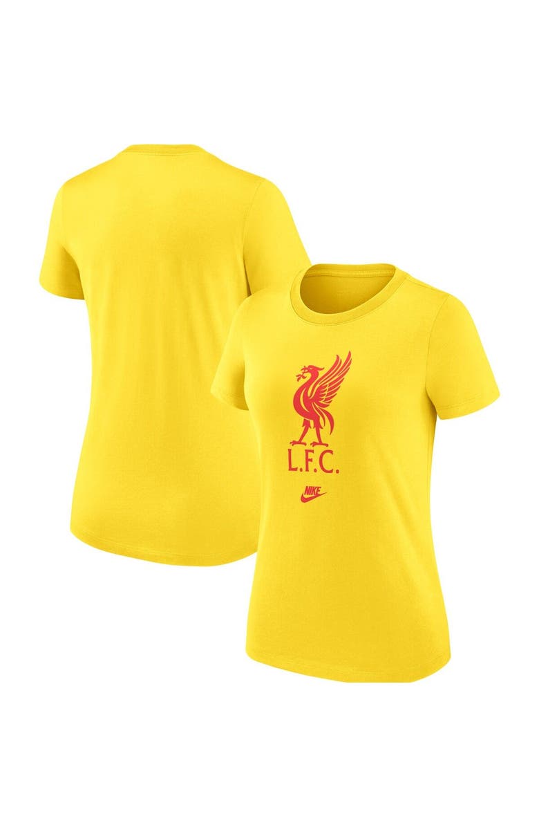 Nike Women's Nike Yellow Liverpool Crest T-Shirt, Alternate, color, 