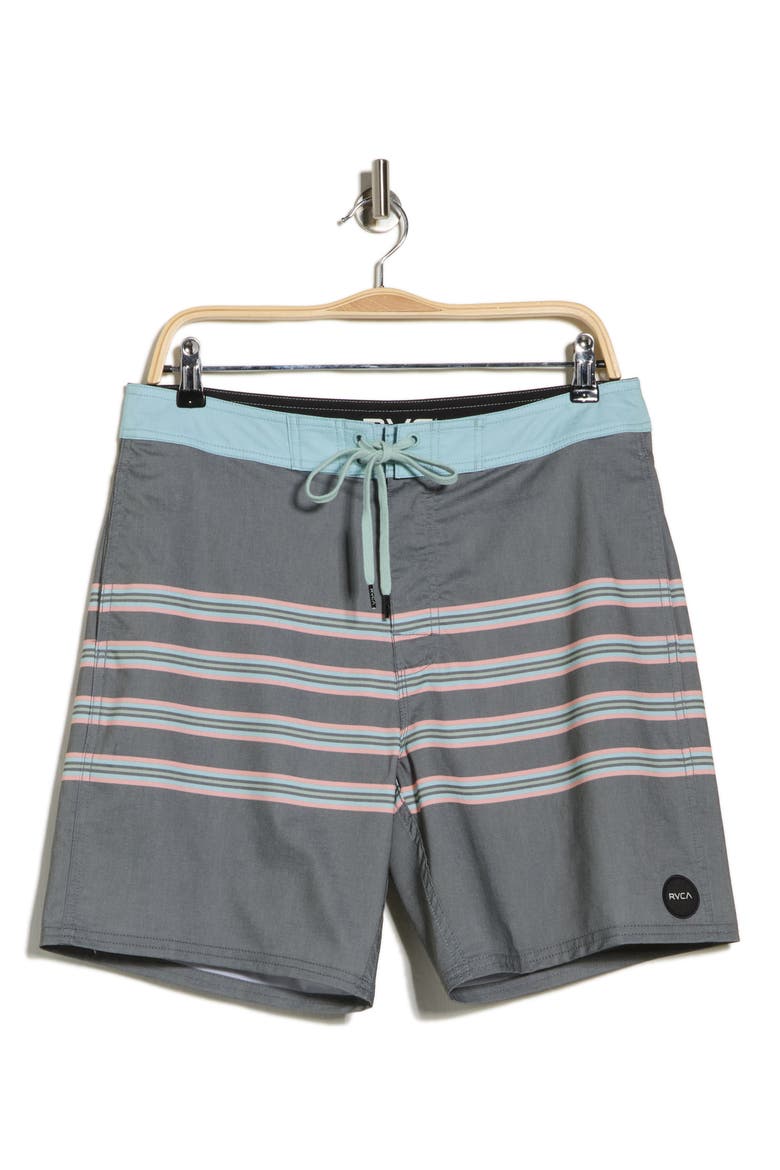 County Line Swim Trunks, Alternate, color, BLACK
