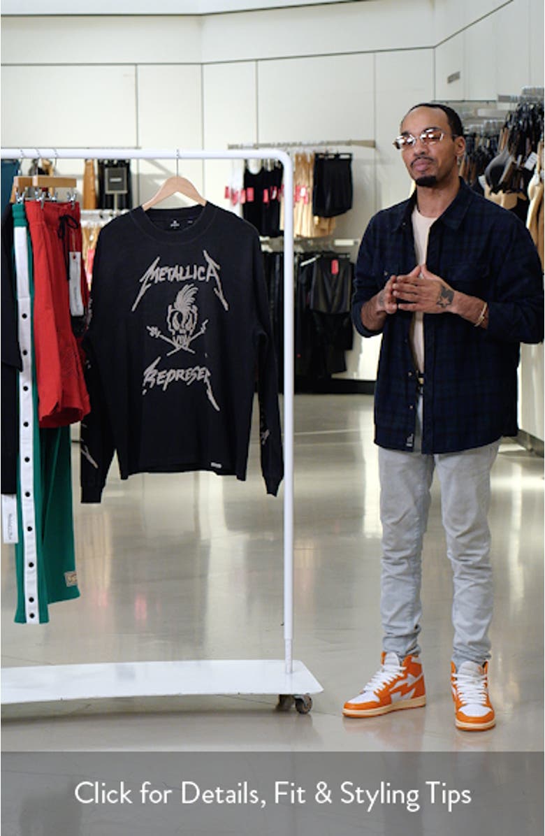 Metallica Garage Inc. Long Sleeve Cotton & Hemp Graphic T-Shirt, sales video thumbnail