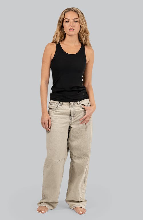 Woxer Pima Cotton Blend Rib Tank In Black