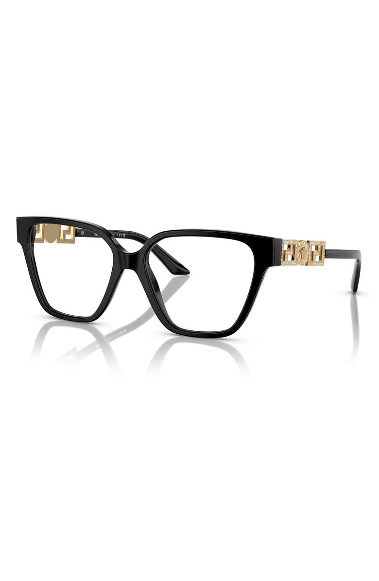 Versace 54mm Cat Eye Optical Glasses, Alternate, color,