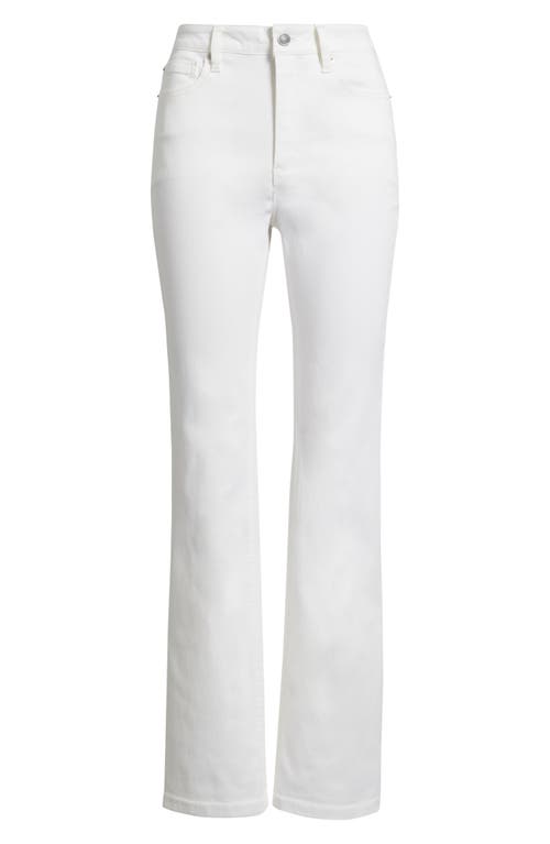 Anne Klein Leo High Waist Bootcut Jeans In White