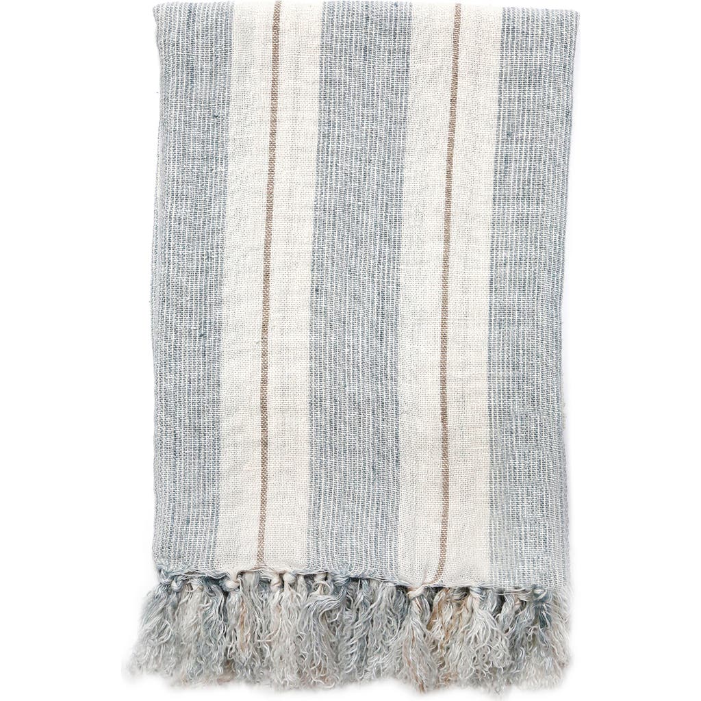 Pom Pom At Home Laguna Blanket In Ocean/natural