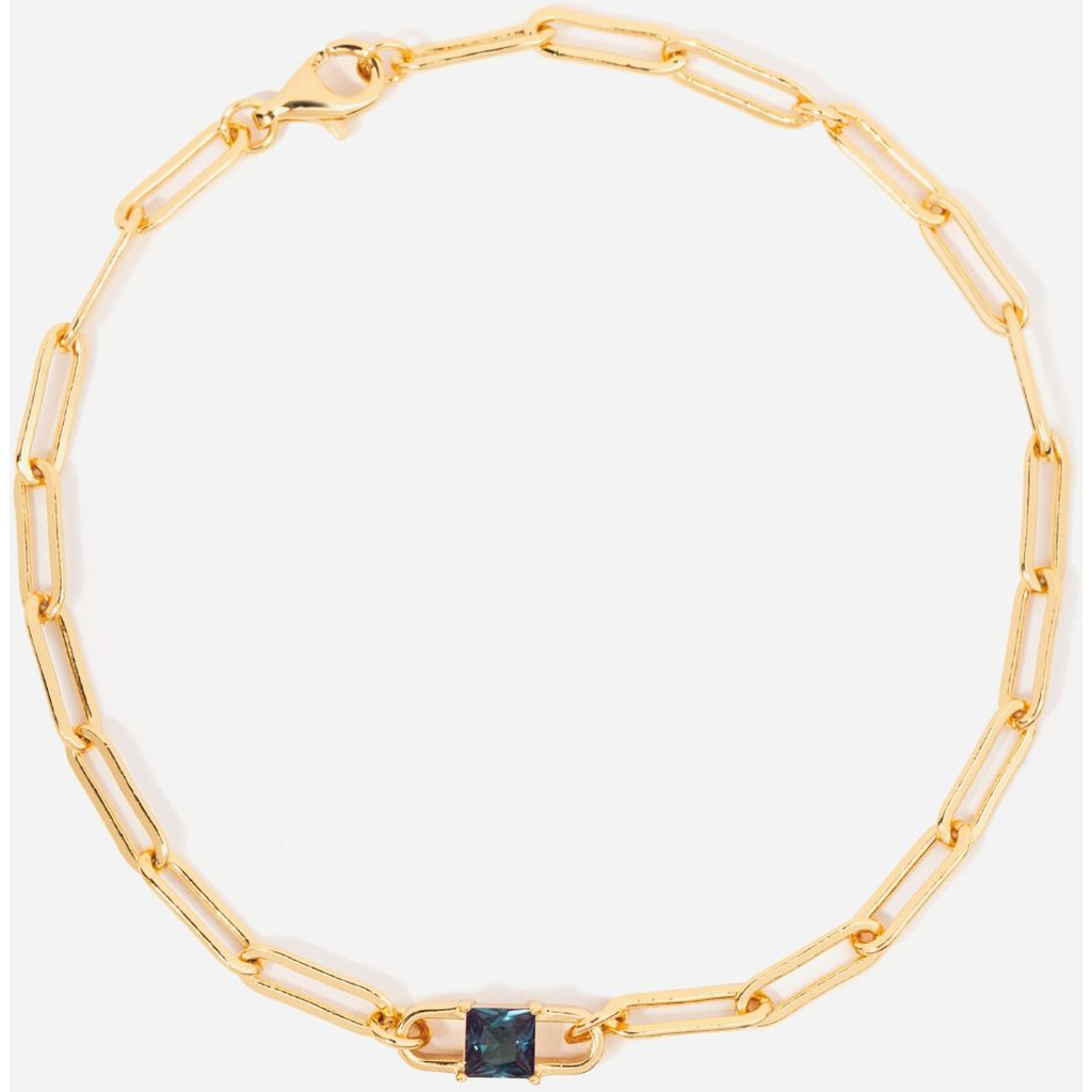 Little Sky Stone Birthstone Paperclip Chain Bracelet