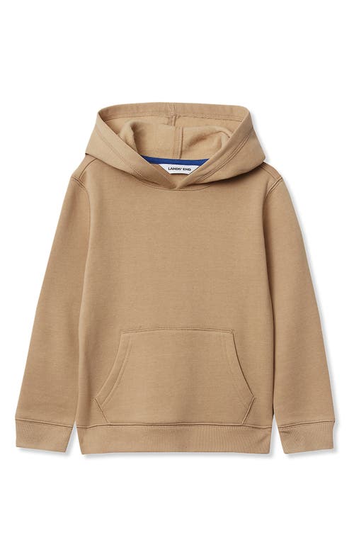 Lands' End Kids Fleece Pullover Hoodie In Neutral