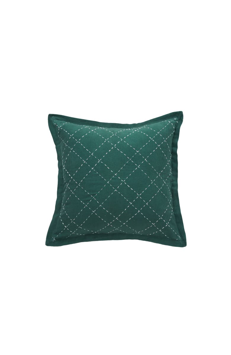 carol & frank Elliot Cotton Corduroy Hand Stitched Decorative Throw Pillows, Main, color, Blue