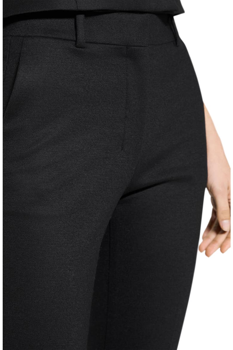 Slim Fit Wool Blend Pants, Alternate, color, BLACK
