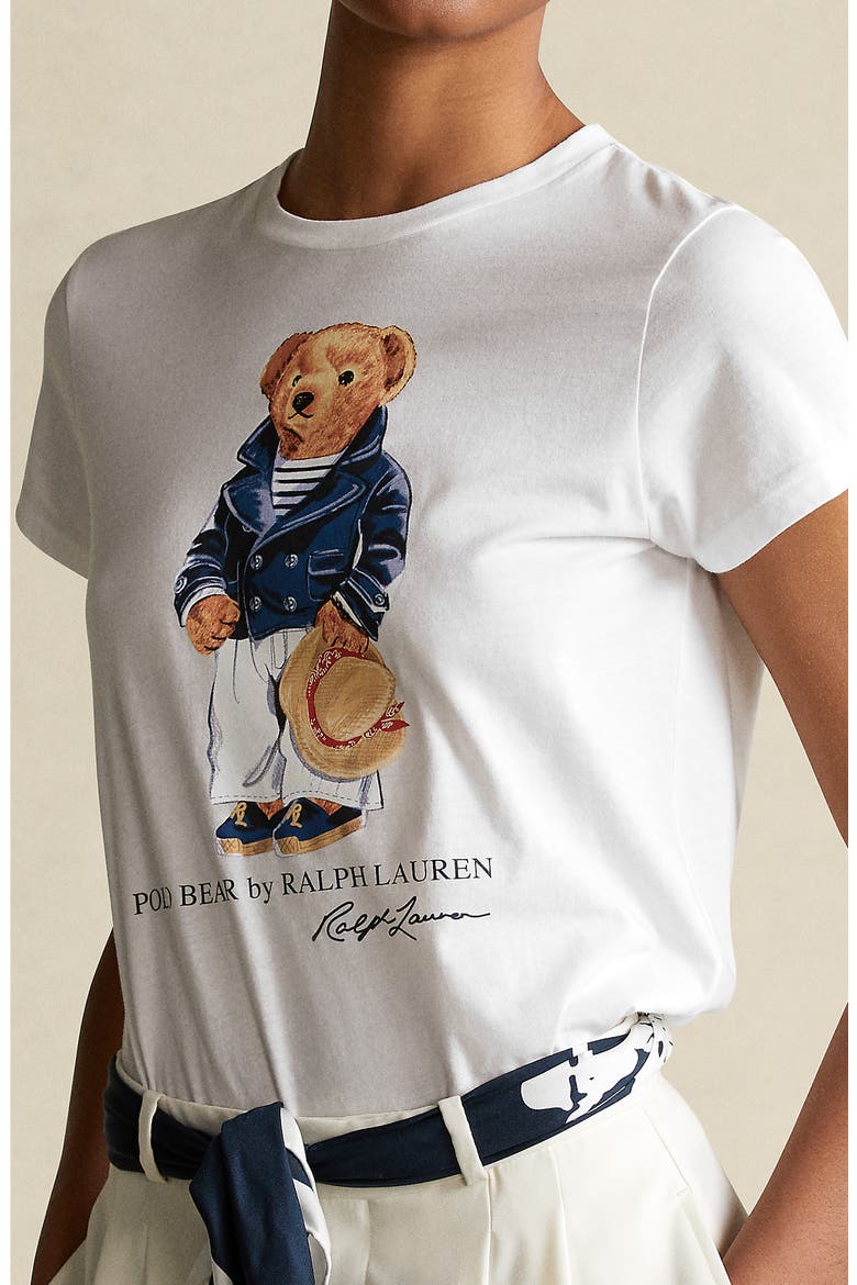 Polo Bear Graphic Tee, Alternate, color, WHITE