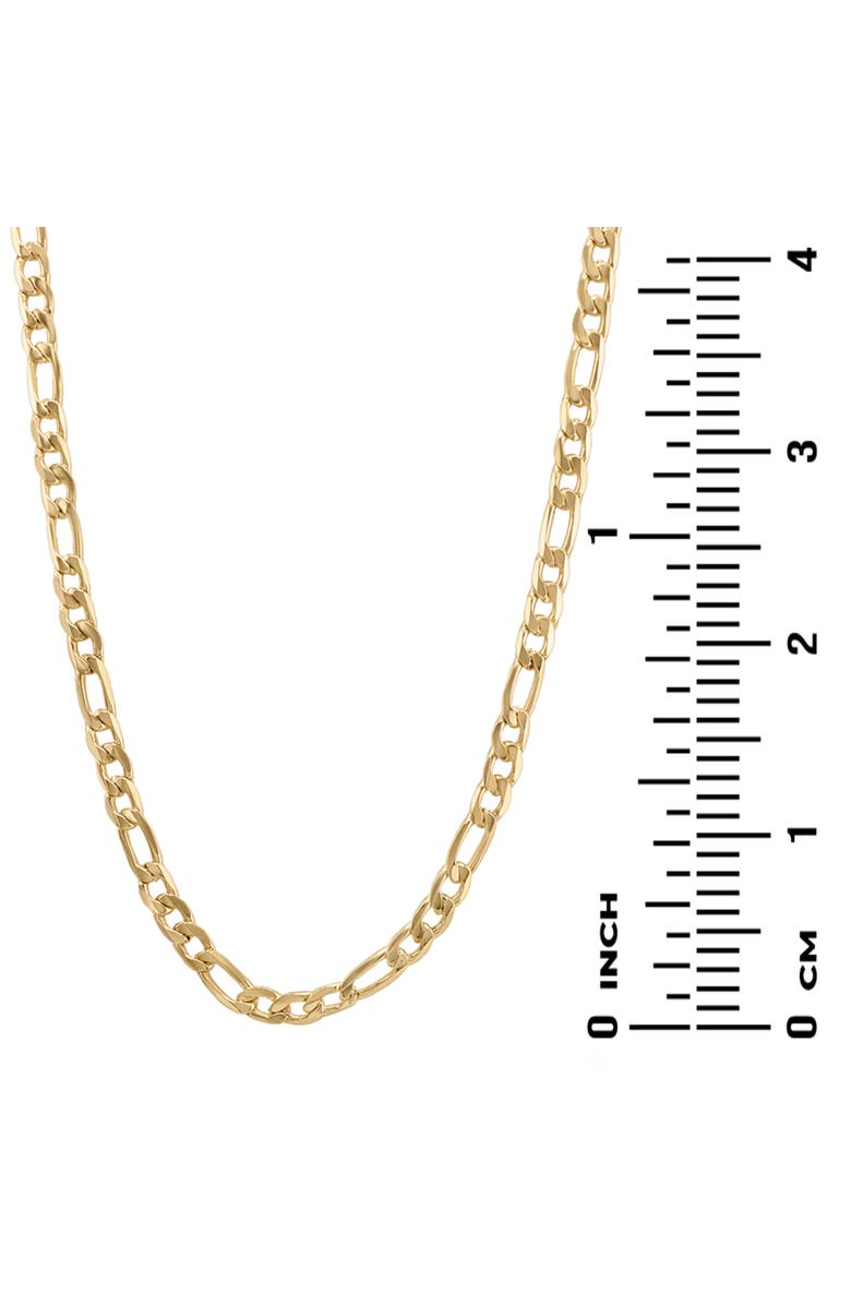 AMERICAN EXCHANGE Men's Set of 2 Figaro Chain & Compass Pendant Necklaces, Alternate, color, Gold/ Silver