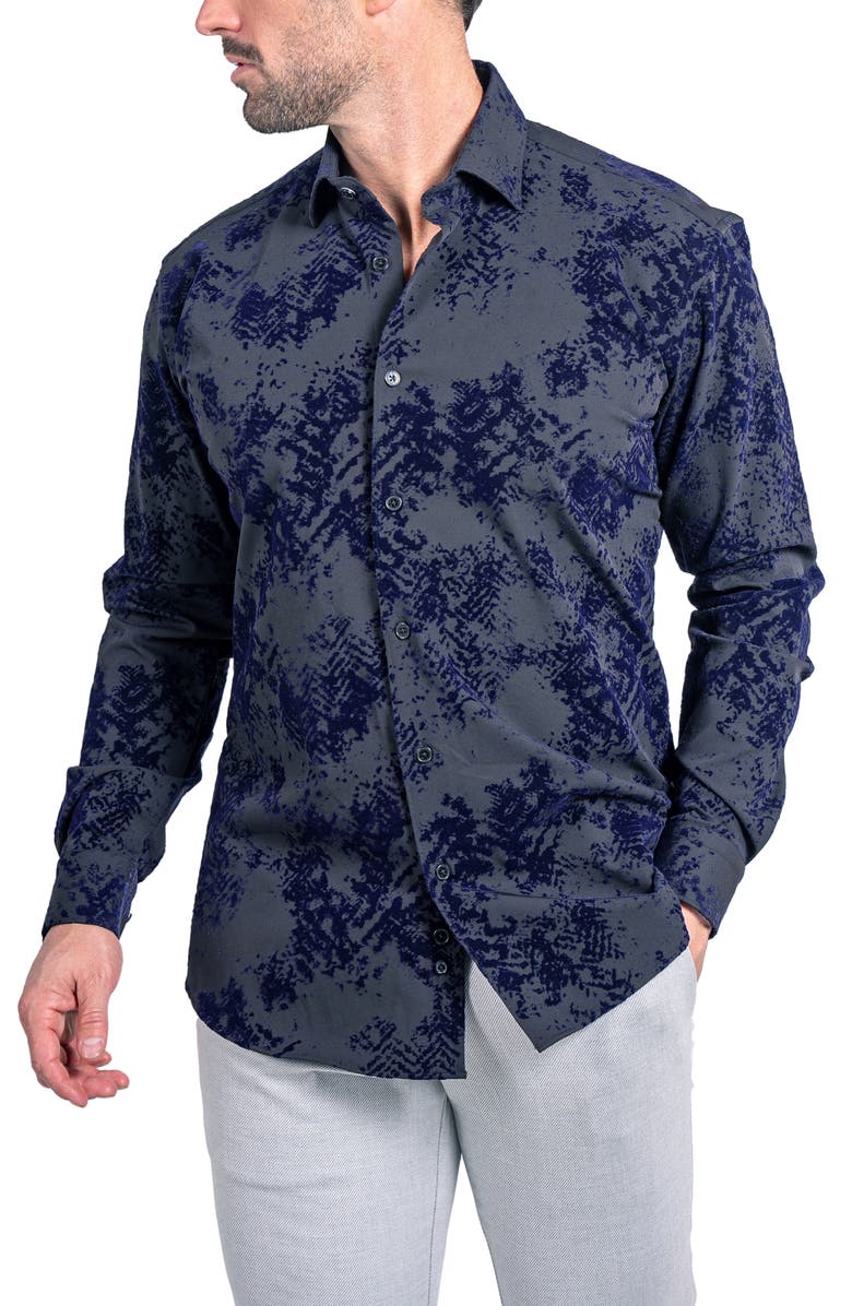 Maceoo Fibonacci Ascension Contemporary Fit Button-Up Shirt, Alternate, color, 