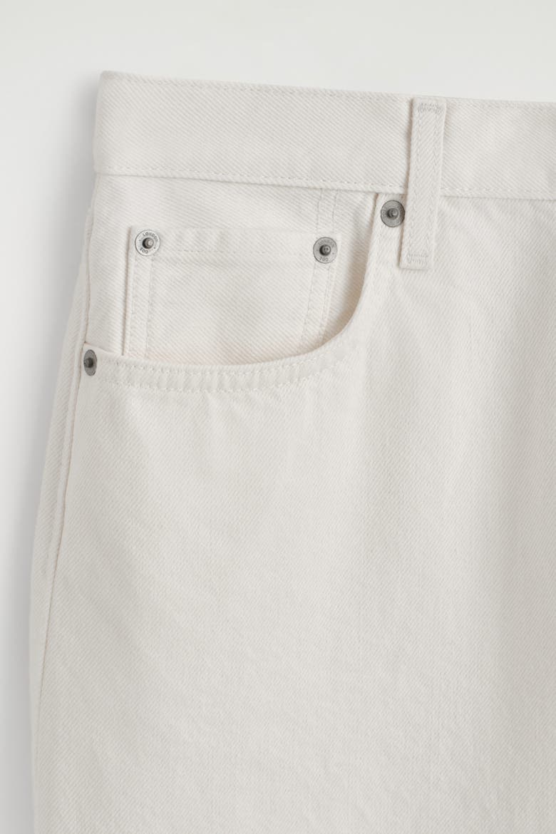 Chord Straight-Leg Jeans, Alternate, color, WHITE