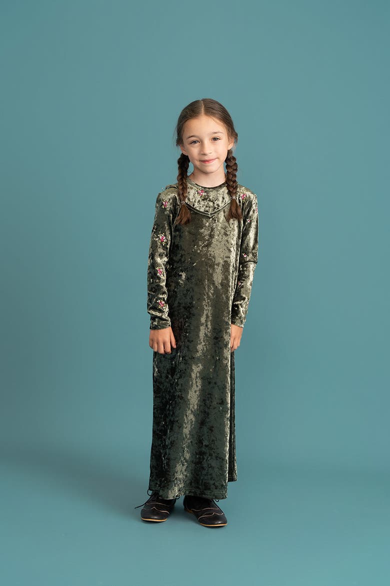 Crushed Velour Maxi Jumper with Adjustable Straps, Alternate, color, Black