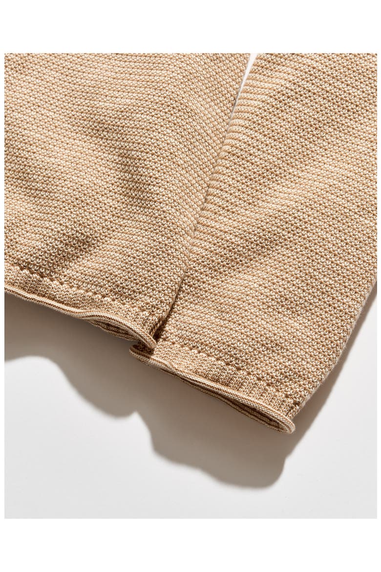 Tuck Stripe Crewneck Sweater, Alternate, color, BRITISH KHAKI